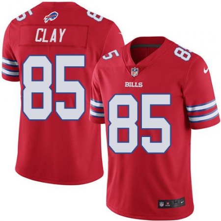Bills #85 Charles Clay Red Youth Stitched NFL Limited Rush Jersey