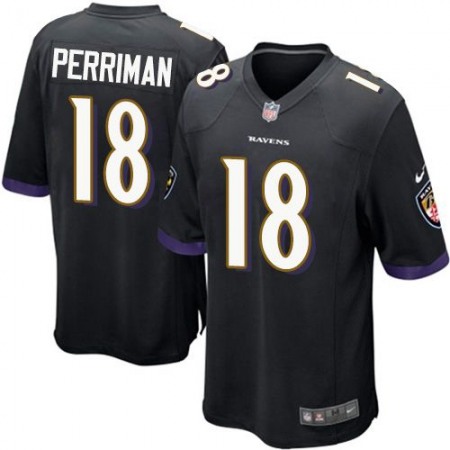 Ravens #18 Breshad Perriman Black Alternate Youth Stitched NFL New Elite Jersey