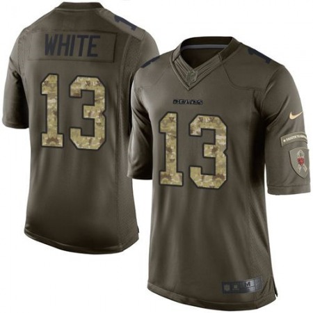 Bears #13 Kevin White Green Youth Stitched NFL Limited Salute to Service Jersey