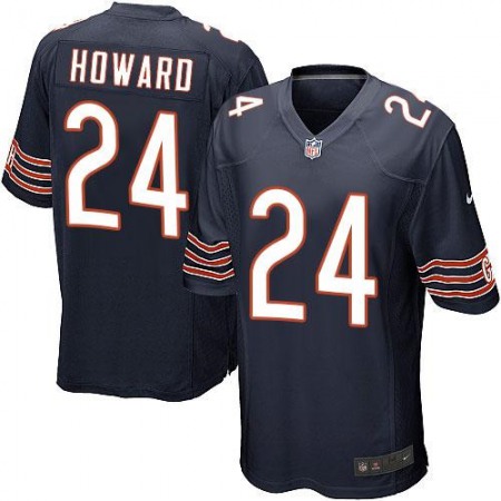 Bears #24 Jordan Howard Navy Blue Team Color Youth Stitched NFL Elite Jersey