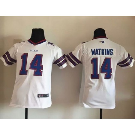 Bills #14 Sammy Watkins White Youth Stitched NFL New Elite Jersey