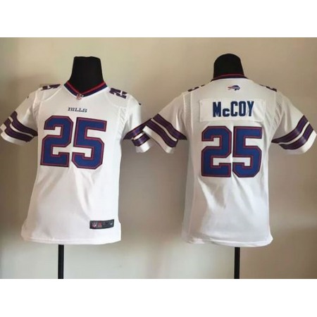 Bills #25 LeSean McCoy White Youth Stitched NFL New Elite Jersey