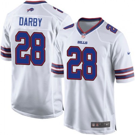 Bills #28 Ronald Darby White Youth Stitched NFL Elite Jersey