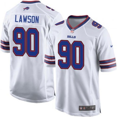 Bills #90 Shaq Lawson White Youth Stitched NFL New Elite Jersey