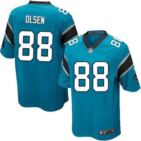 Panthers #88 Greg Olsen Blue Alternate Youth Stitched NFL Elite Jersey