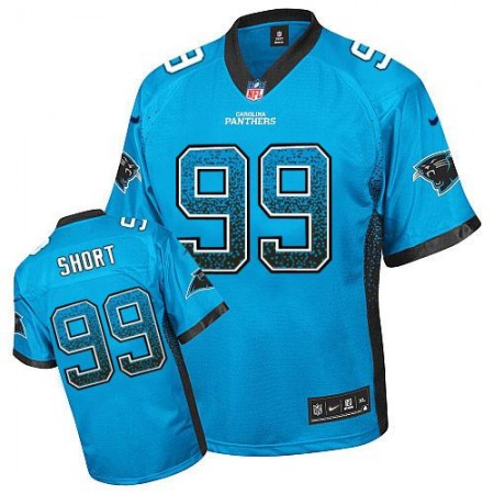 Panthers #99 Kawann Short Blue Alternate Youth Stitched NFL Elite Drift Fashion Jersey