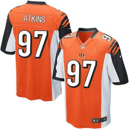 Bengals #97 Geno Atkins Orange Alternate Youth Stitched NFL Elite Jersey