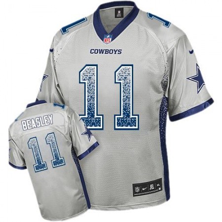 Cowboys #11 Cole Beasley Grey Youth Stitched NFL Elite Drift Fashion Jersey