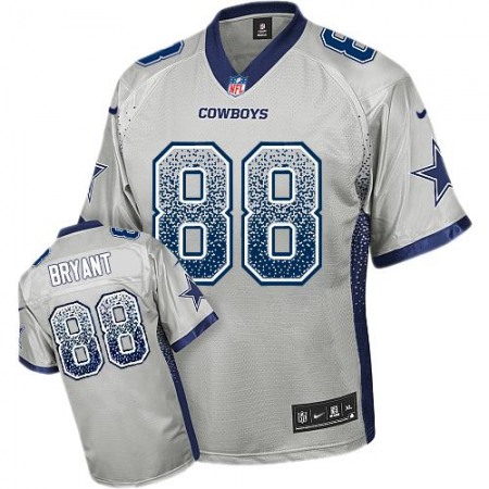 Cowboys #88 Dez Bryant Grey Youth Stitched NFL Elite Drift Fashion Jersey