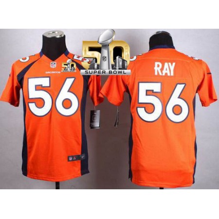 Broncos #56 Shane Ray Orange Team Color Super Bowl 50 Youth Stitched NFL New Elite Jersey