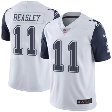 Cowboys #11 Cole Beasley White Youth Stitched NFL Limited Rush Jersey
