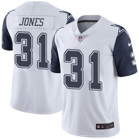 Cowboys #31 Byron Jones White Youth Stitched NFL Limited Rush Jersey