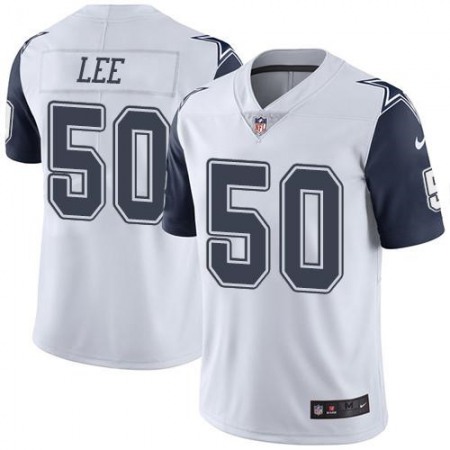Cowboys #50 Sean Lee White Youth Stitched NFL Limited Rush Jersey