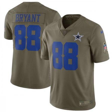 Youth Dallas Cowboys #88 Dez Bryant Olive Salute To Service Limited Stitched NFL Jersey