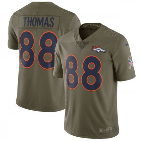 Youth Denver Broncos #88 Demaryius Thomas Olive Salute To Service Limited Stitched NFL Jersey
