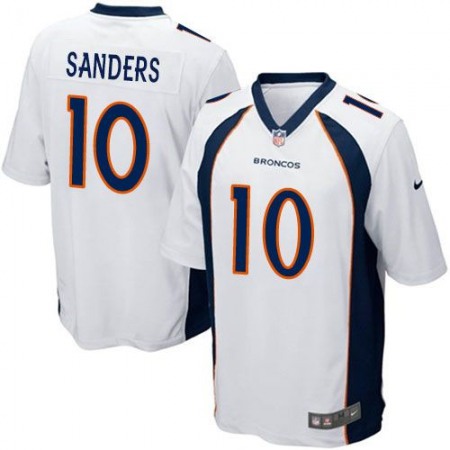 Broncos #10 Emmanuel Sanders White Youth Stitched NFL New Elite Jersey