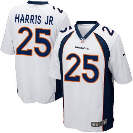 Broncos #25 Chris Harris Jr White Youth Stitched NFL New Elite Jersey