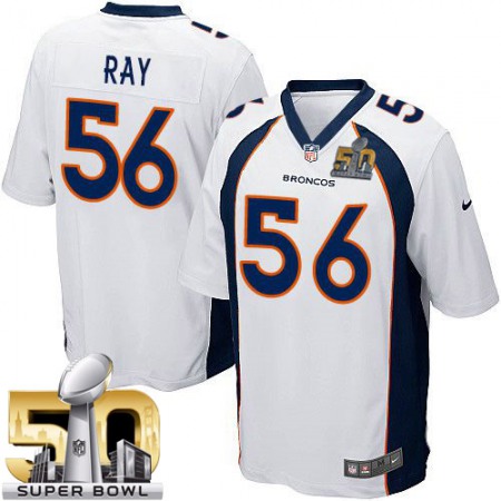 Broncos #56 Shane Ray White Super Bowl 50 Youth Stitched NFL New Elite Jersey