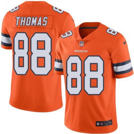 Broncos #88 Demaryius Thomas Orange Youth Stitched NFL Limited Rush Jersey