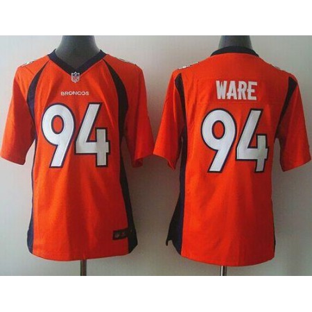 Broncos #94 DeMarcus Ware Orange Team Color Youth Stitched NFL New Elite Jersey