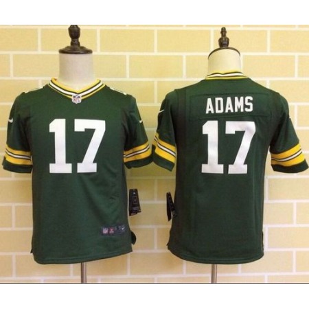 Packers #17 Davante Adams Green Team Color Youth Stitched NFL Elite Jersey