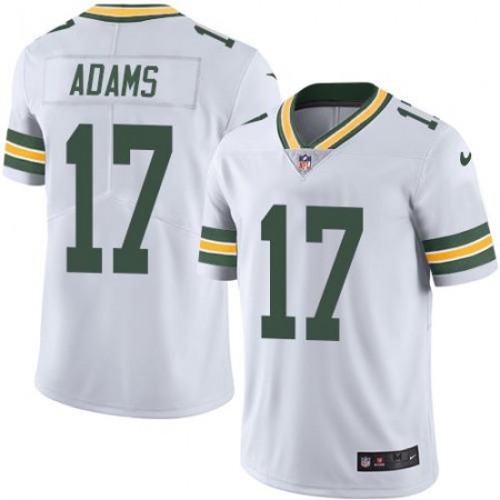 Packers #17 Davante Adams White Youth Stitched NFL Limited Rush Jersey