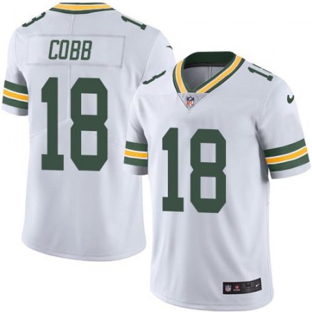 Packers #18 Randall Cobb White Youth Stitched NFL Limited Rush Jersey