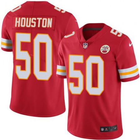 Chiefs #50 Justin Houston Red Youth Stitched NFL Limited Rush Jersey