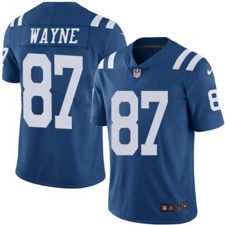 Colts #87 Reggie Wayne Royal Blue Youth Stitched NFL Limited Rush Jersey