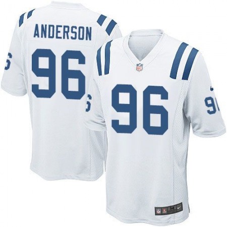 Colts #96 Henry Anderson White Youth Stitched NFL Elite Jersey