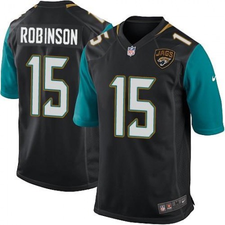Jaguars #15 Allen Robinson Black Alternate Youth Stitched NFL Elite Jersey