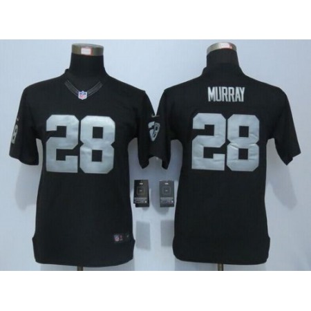 Raiders #28 Latavius Murray Black Team Color Youth Stitched NFL Limited Jersey
