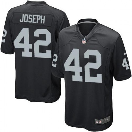 Raiders #42 Karl Joseph Black Team Color Youth Stitched NFL Elite Jersey