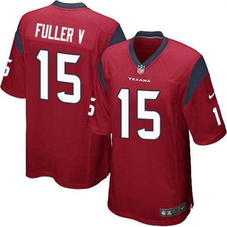 Texans #15 Will Fuller V Red Alternate Youth Stitched NFL Elite Jersey