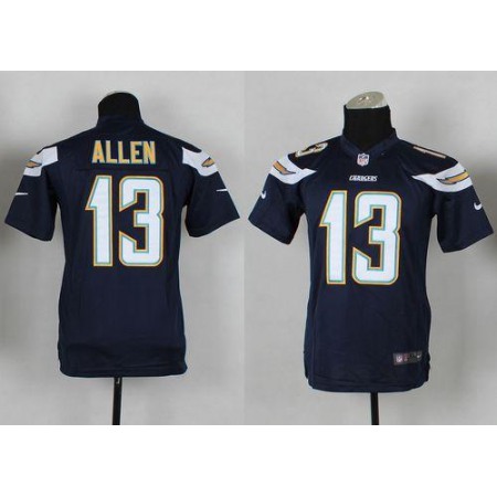 Chargers #13 Keenan Allen Navy Blue Team Color Youth Stitched NFL New Elite Jersey