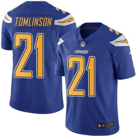 Chargers #21 LaDainian Tomlinson Electric Blue Youth Stitched NFL Limited Rush Jersey