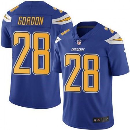Chargers #28 Melvin Gordon Electric Blue Youth Stitched NFL Limited Rush Jersey