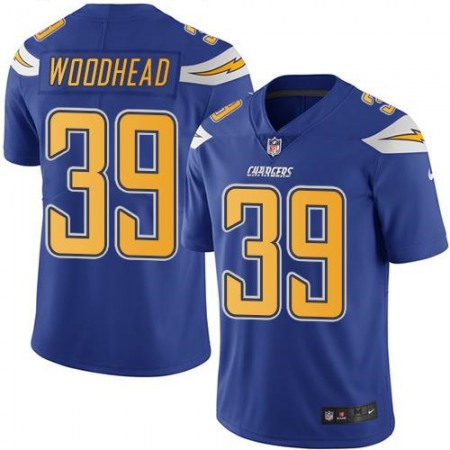 Chargers #39 Danny Woodhead Electric Blue Youth Stitched NFL Limited Rush Jersey