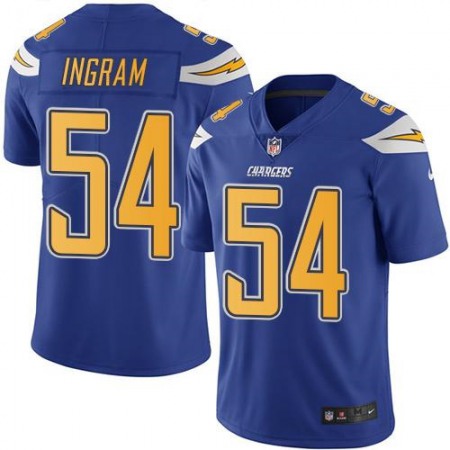 Chargers #54 Melvin Ingram Electric Blue Youth Stitched NFL Limited Rush Jersey