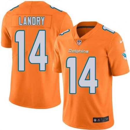 Dolphins #14 Jarvis Landry Orange Youth Stitched NFL Limited Rush Jersey