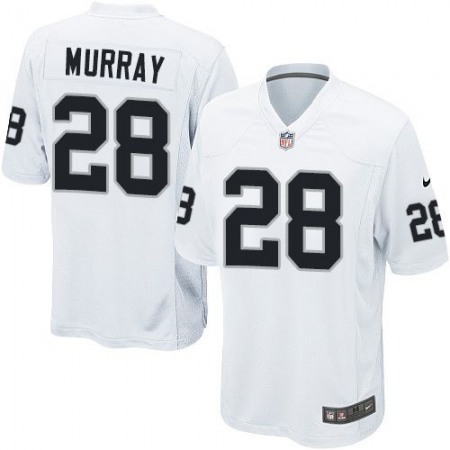 Raiders #28 Latavius Murray White Youth Stitched NFL Elite Jersey