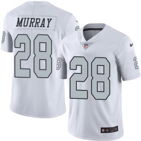 Raiders #28 Latavius Murray White Youth Stitched NFL Limited Rush Jersey