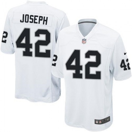 Raiders #42 Karl Joseph White Youth Stitched NFL Elite Jersey