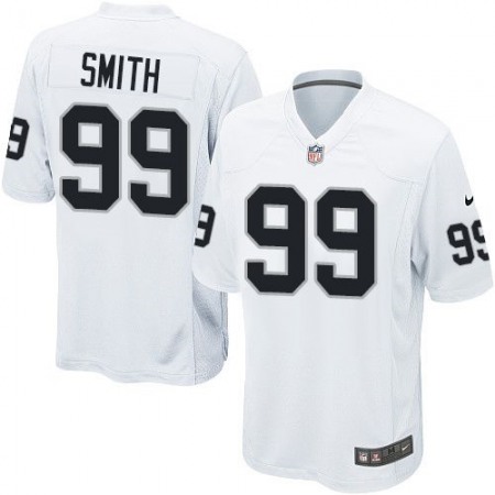 Raiders #99 Aldon Smith White Youth Stitched NFL Elite Jersey