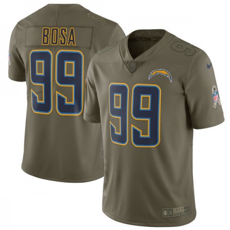 Youth Los Angeles Chargers #99 Joey Bosa Olive Salute To Service Limited Stitched NFL Jersey