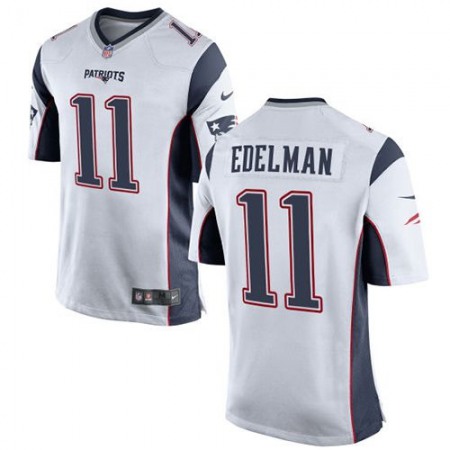 Patriots #11 Julian Edelman White Youth Stitched NFL New Elite Jersey