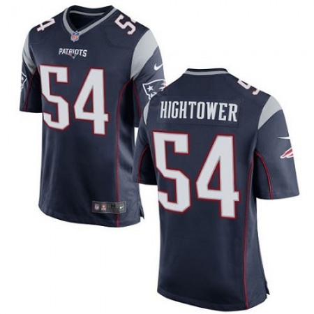 Patriots #54 Dont'a Hightower Navy Blue Team Color Youth Stitched NFL New Elite Jersey