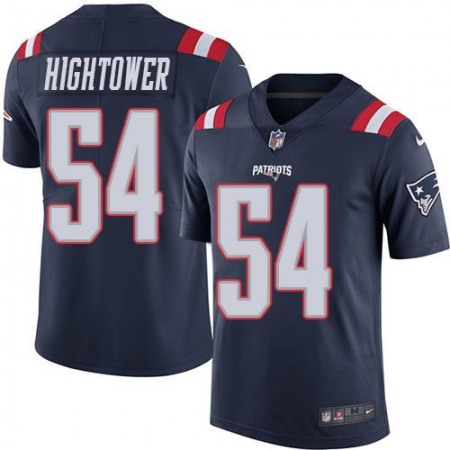 Patriots #54 Dont'a Hightower Navy Blue Youth Stitched NFL Limited Rush Jersey
