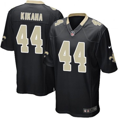 Saints #44 Hau'oli Kikaha Black Team Color Youth Stitched NFL Elite Jersey