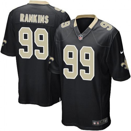 Saints #99 Sheldon Rankins Black Team Color Youth Stitched NFL Elite Jersey